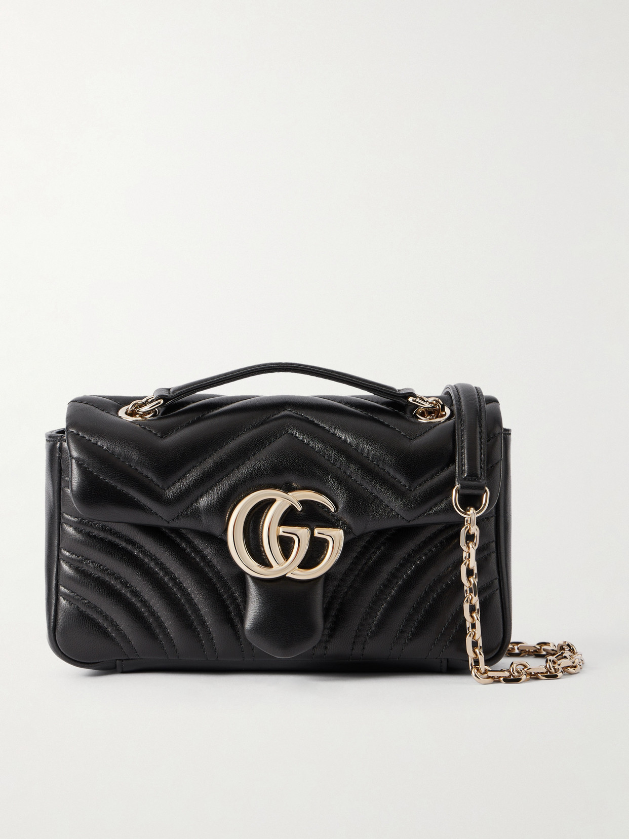 Gucci - Gg Marmont 2.0 Quilted Leather Shoulder Bag - Black | NET-A-PORTER (US)