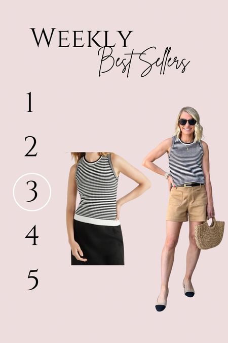 Weekly best sellers! I love this knit tank from Walmart! It’s classic and helps elevate my summer outfits! I’m wearing an xs! 

#LTKFindsUnder50 #LTKStyleTip #LTKxWalmart