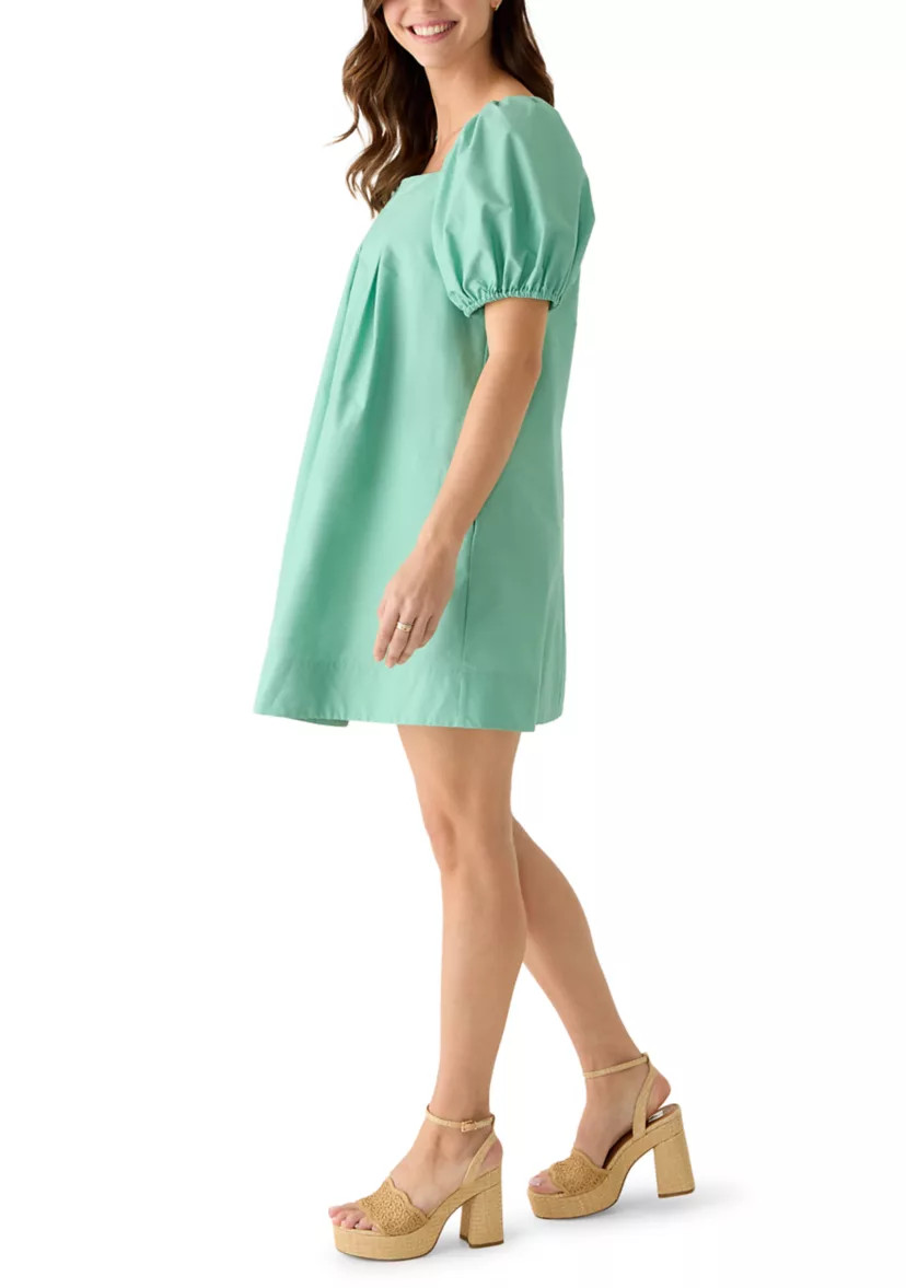 Women's Short Sleeve Pleated Yoke Dress | Belk