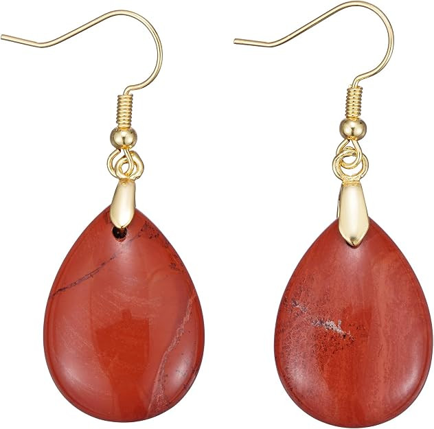 Boho Multiple Style Natural Stone Earrings for Women Unique Healing Gemstone Energy Hypoallergeni... | Amazon (US)