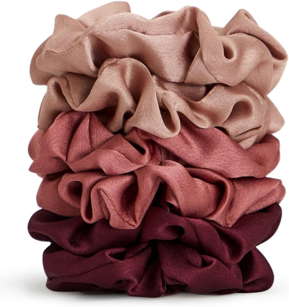 Kitsch Satin Hair Scrunchies for Women - Softer Than Silk Scrunchies for Hair | Satin Scrunchies ... | Amazon (US)