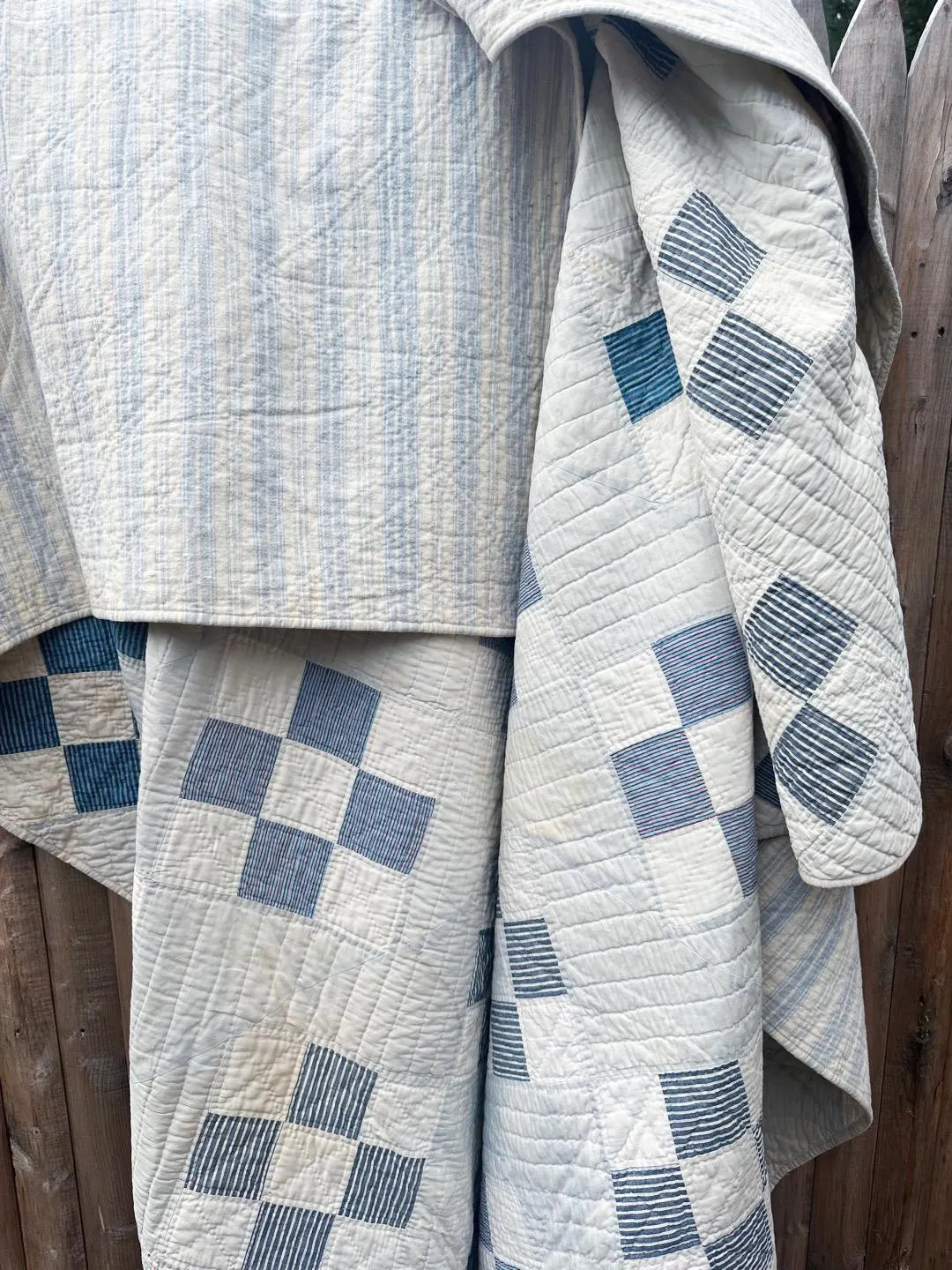 Antique INDIGO Blue & White Quilt the Most Wonderful Early Fabrics Classic Blue and White Just Lo... | Etsy (US)