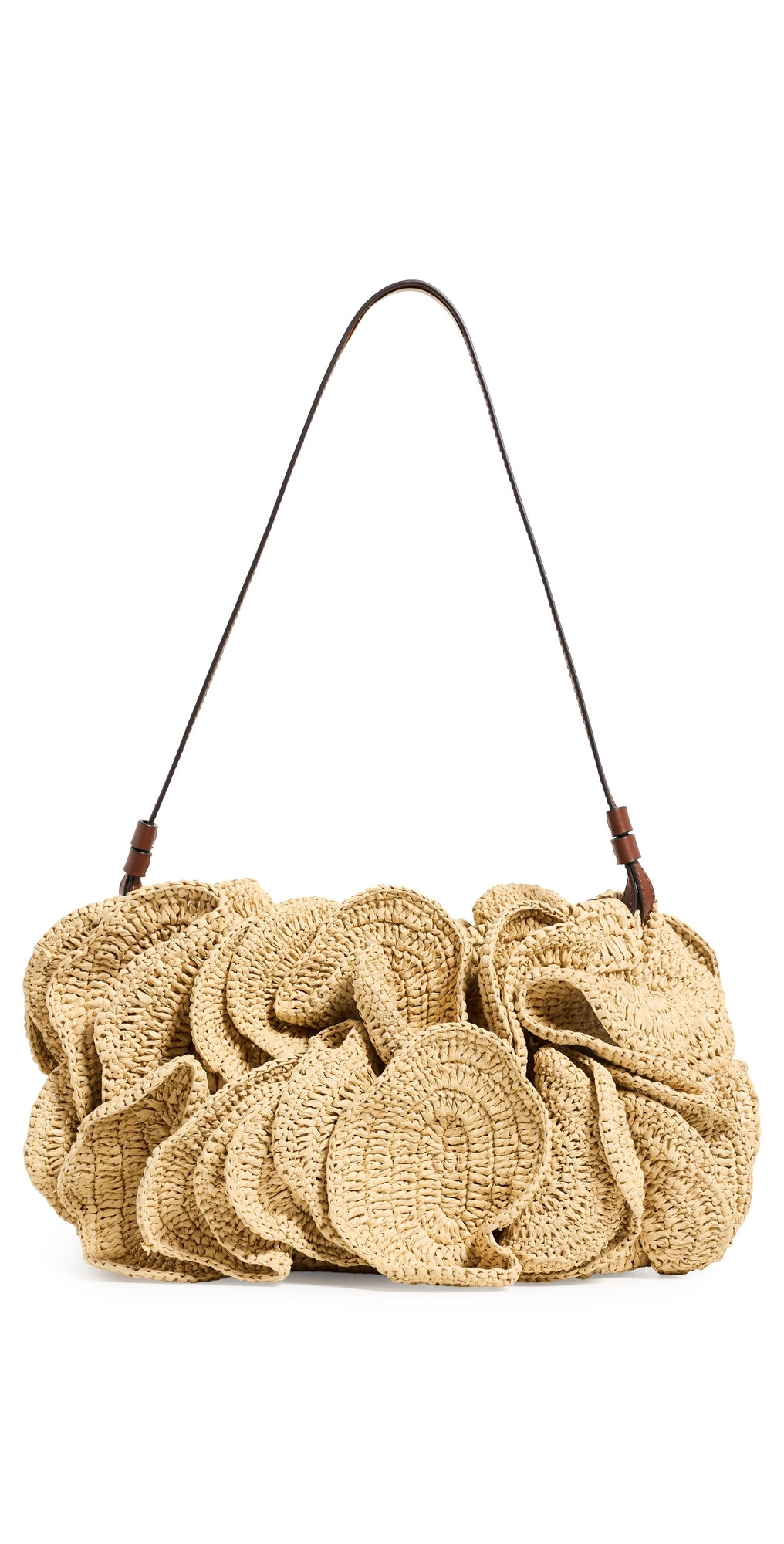 FARM Rio Flower Raffia Shoulder Bag Natural L0080 One Size | Shopbop