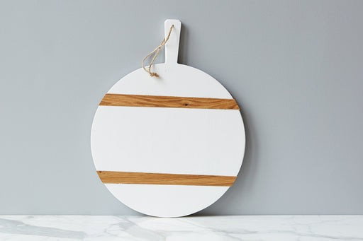White Round Mod Charcuterie Board, Medium | etúHOME