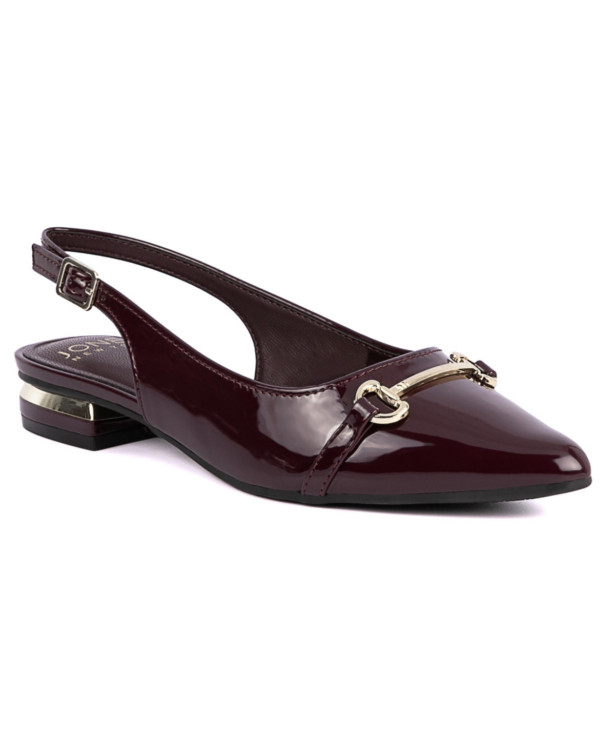 Jones New York Women's Quaden Pointed Toe Slingback Flats - Burgundy | Macy's