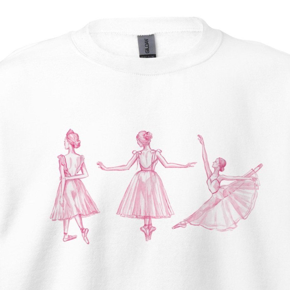 PRE-ORDER Pink Ballerinas Sweatshirt (Multiple Colors Available) — Simply Jessica Marie | Simply Jessica Marie