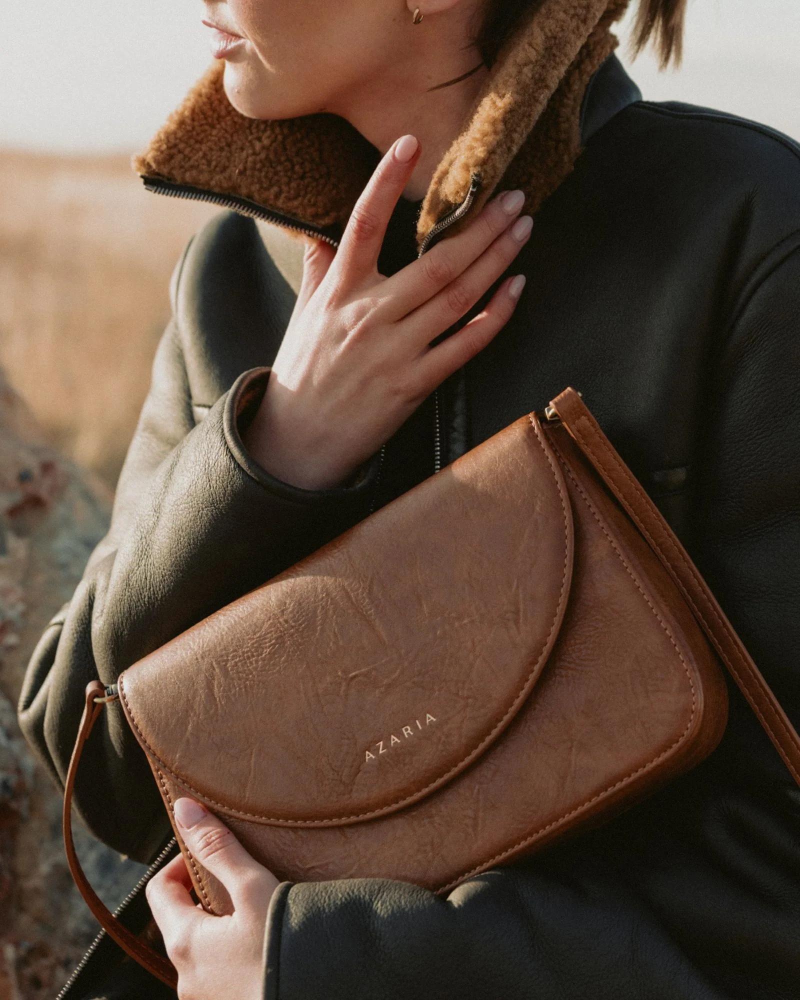 Rue Naomi Vegan Leather Crossbody Bag | AZARIA