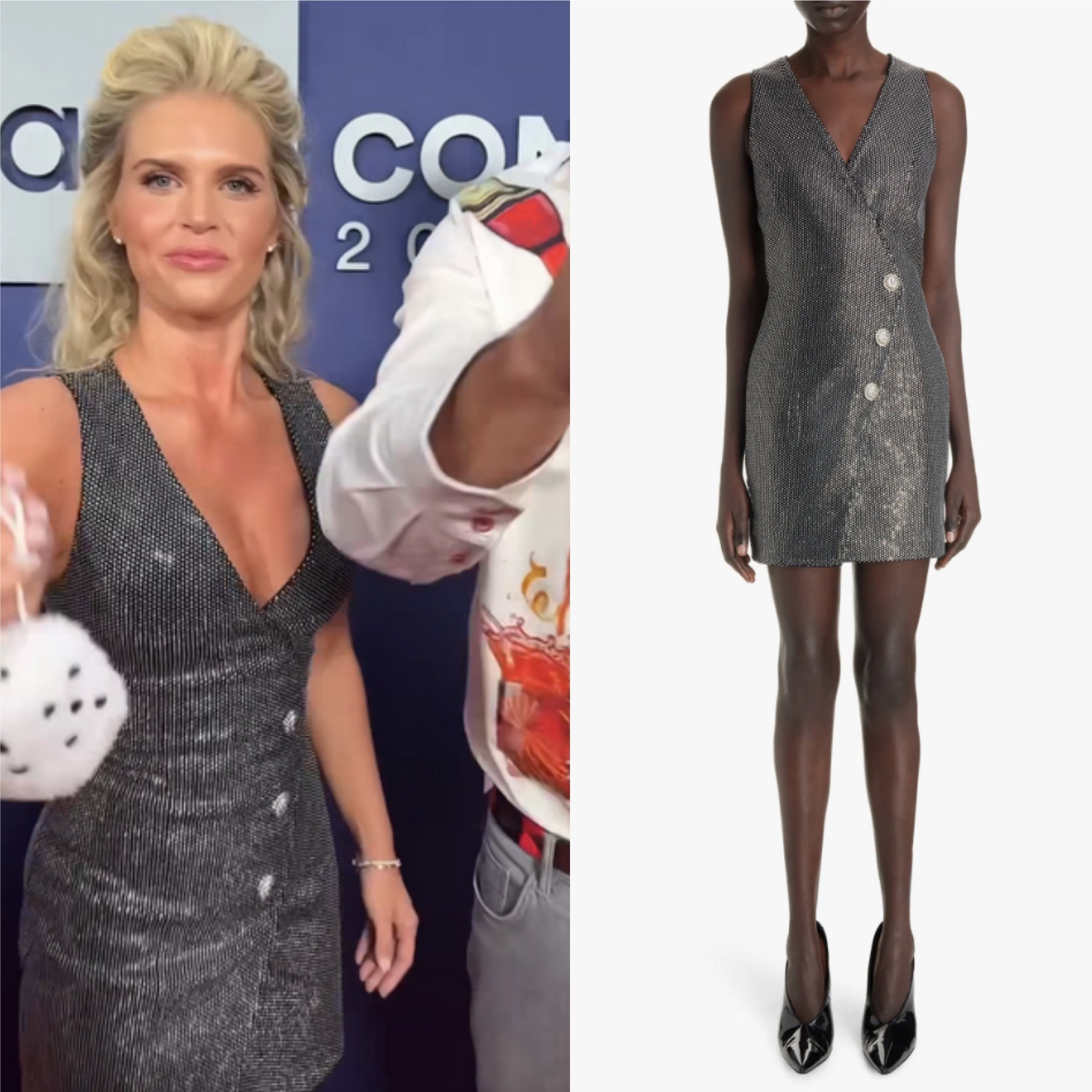 Madison LeCroy’s Black Embellished Mini Dress at #BravoCon2023 📸= Madison LeCroy 