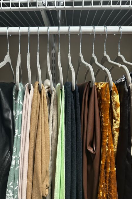 Game changing closet storage and organization tip: hang your pants and jeans on kids hangers! They are shorter in length which makes them just the right size for pant legs, and they don’t stick out nearly as far too

#LTKstyletip #LTKhome #LTKfindsunder50