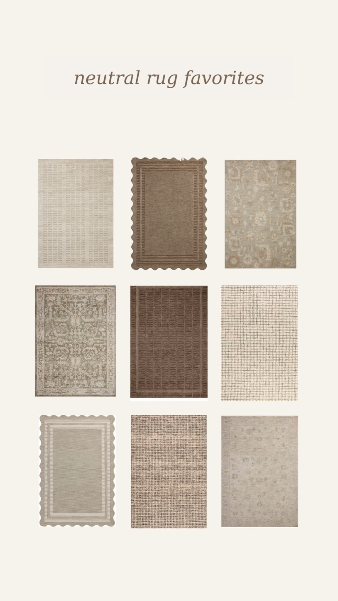 Neutral rug favorites