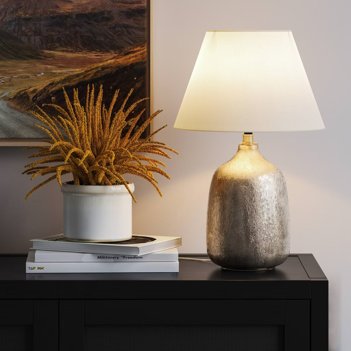 Small Empire Lamp Shade White - Threshold™: Cotton Polyester, Slip Uno Fitter, No Assembly Requ... | Target