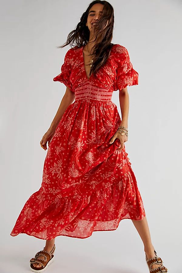 Golden Hour Maxi Dress by Free People, Cherry Combo, L | Free People (Global - UK&FR Excluded)