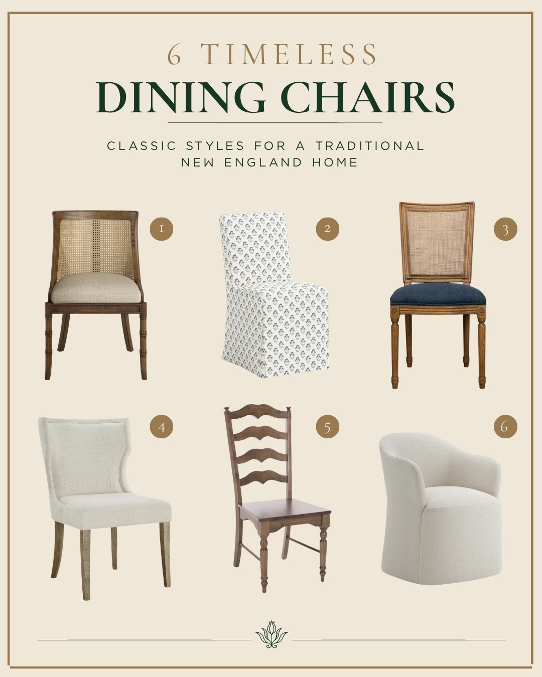 Six timeless dining chairs for a collected, traditional home. From classic cane and warm wood to subtle prints and tailored upholstery, these are the kinds of pieces that can make a dining room feel layered rather than overly matched. Tap to shop all six.

#LTKSeasonal #LTKHome