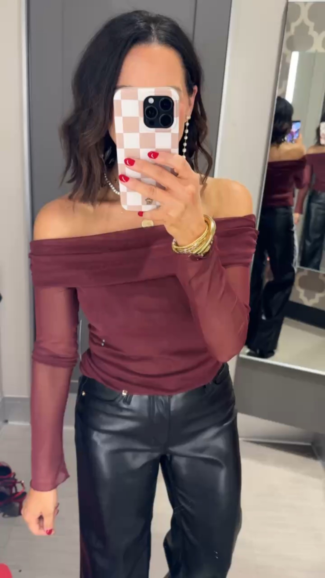 Target Christmas Party outfit inspo aprilwilks VintagePickin target fashion finds viral target faux leather pants off the shoulder top long sleeve going out top target Christmas party outfit inspo New Year’s Eve party outfit inspo

#LTKHoliday #LTKSeasonal #LTKFindsUnder100