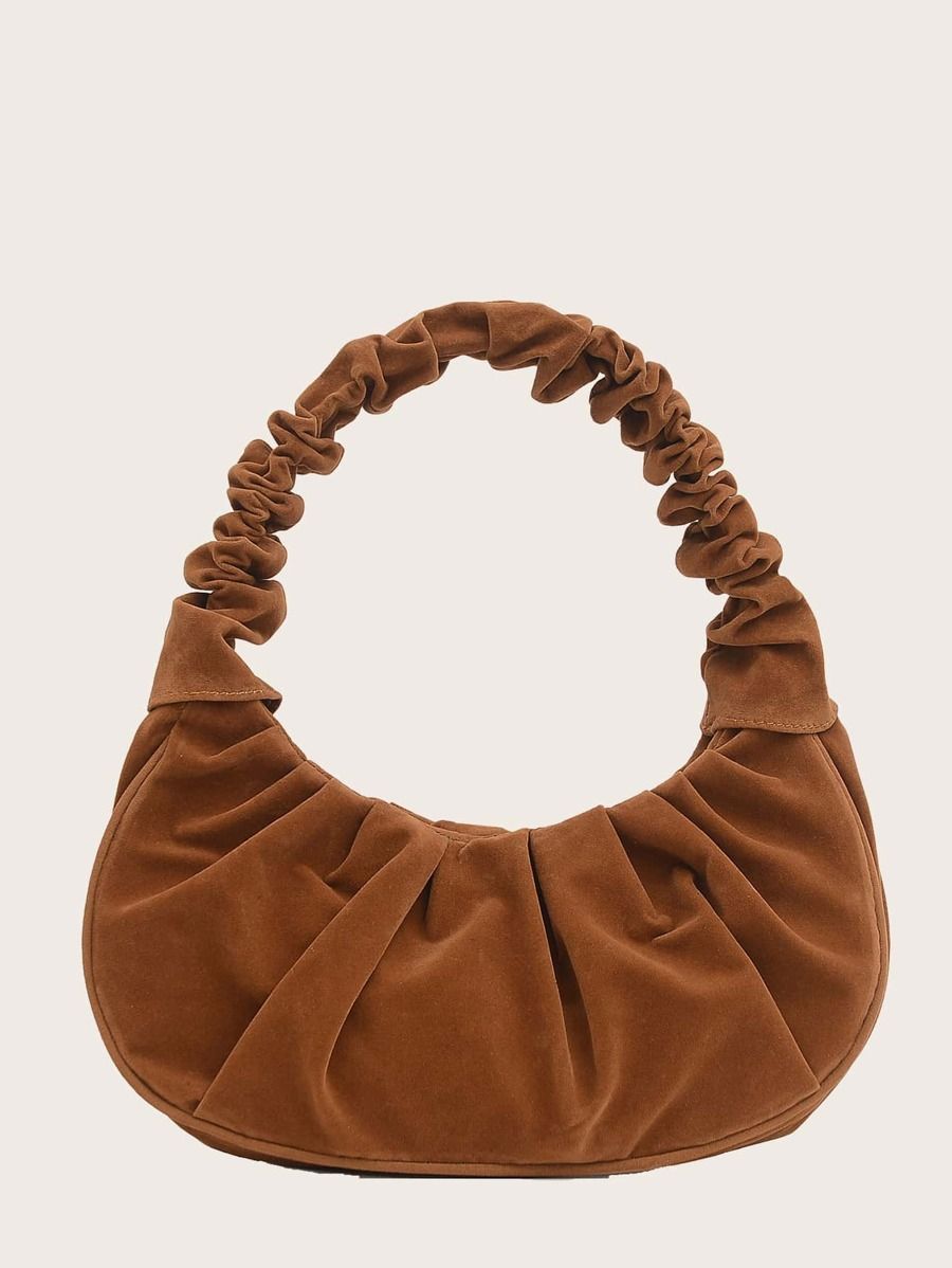 Minimalist Ruched Satchel Bag | SHEIN