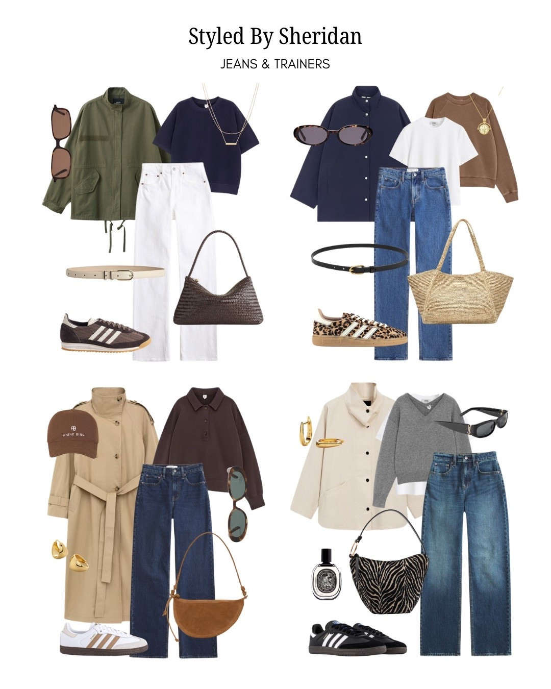 4 outfit ideas styling Abercrombie jeans & Adidas trainers 👟 Abercrombie also have a sale on with 20-40% off everything & an extra 15% off with code: AFXLTK 🙌🏼🤍

#LTKjeans #LTKspring #LTKshoes