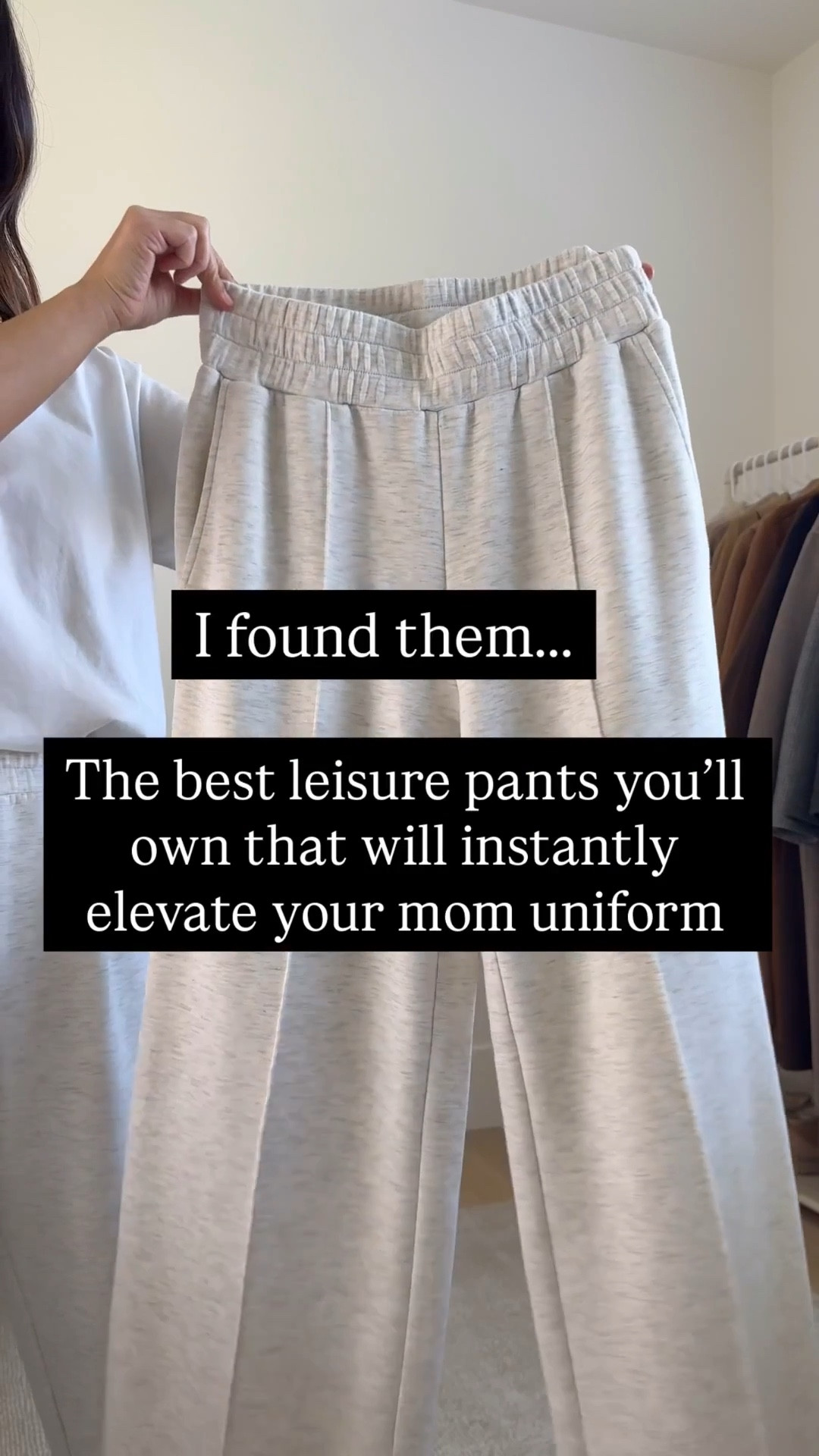 The best leisure pants that will instantly elevate all your mom outfits. These are so flattering, comfortable, and can be mixed and matched with so many pieces. These run slightly long on me even after a wash and dry, but I make sure to wear some taller sneakers. I'm only 5ft with short legs, so these should work for most of you. 

Look 1

Varley leisure pants xs 27" inseam
Varley pullover xs
Nike sneakers 6
Polo Ralph Lauren hat
Cuyana tote small in Stone

Look 2
Varley leisure pants xs 27" inseam
Madewell tee xs
Banana Republic coat petite xs (old). Gray is hard to find right now, so linked similar styles. 
New Balance 1906R sneakers 6 womens
Fine Art hat (old)
Anine Bing Kate bag

Athleisure, mom outfits, petite style