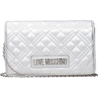 Love Moschino Women's Polyurethane Silver/Silver Pochette | Balardi (US & Canada)