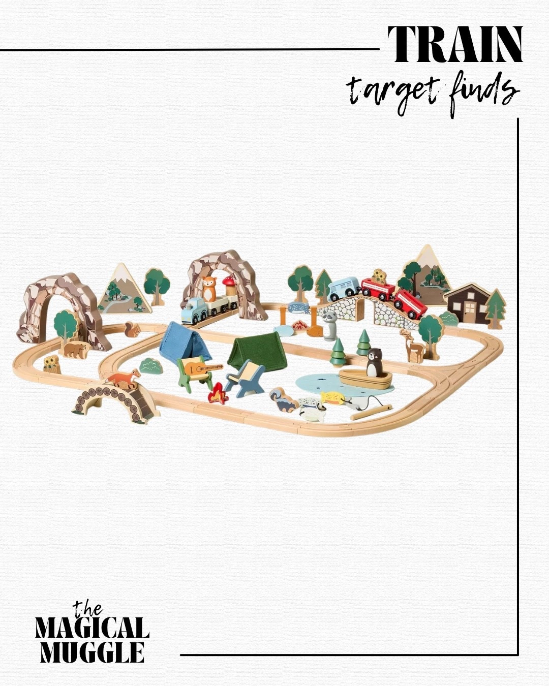 Love love love a good train set! This has so many cute accessories! 🚂 