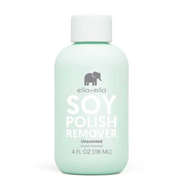 Soy Nail Polish Remover - Unscented - 4 oz | ella+mila