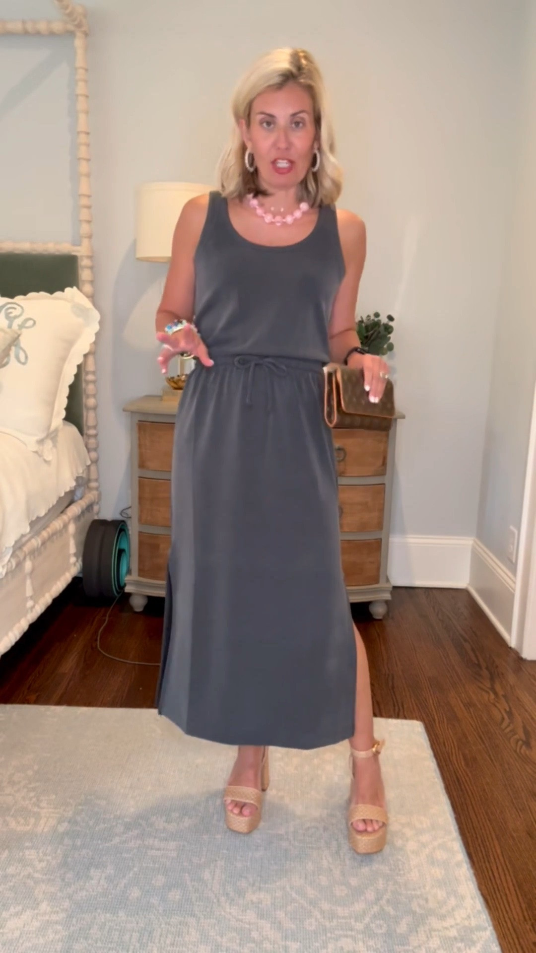 The new Spanx Air Essentials is so good and I’m already dreaming of all the ways I’m going to style this drawstring maxi! I’m in an xs so definitely size down if between sizes. 


Sizing:
Tie-Waist Maxi Dress - small
Boatneck Tank - xs
Drawstring Maxi Dress - xs
Button Down - xs
Shorts - small
Wide Leg Pant - small petite

*Code catherinexspanx for 15% off + free shipping 1st order
*Code Catherine20 at Allie + Bess

#LTKdayinmylife #LTKOver40 #LTKmomlife