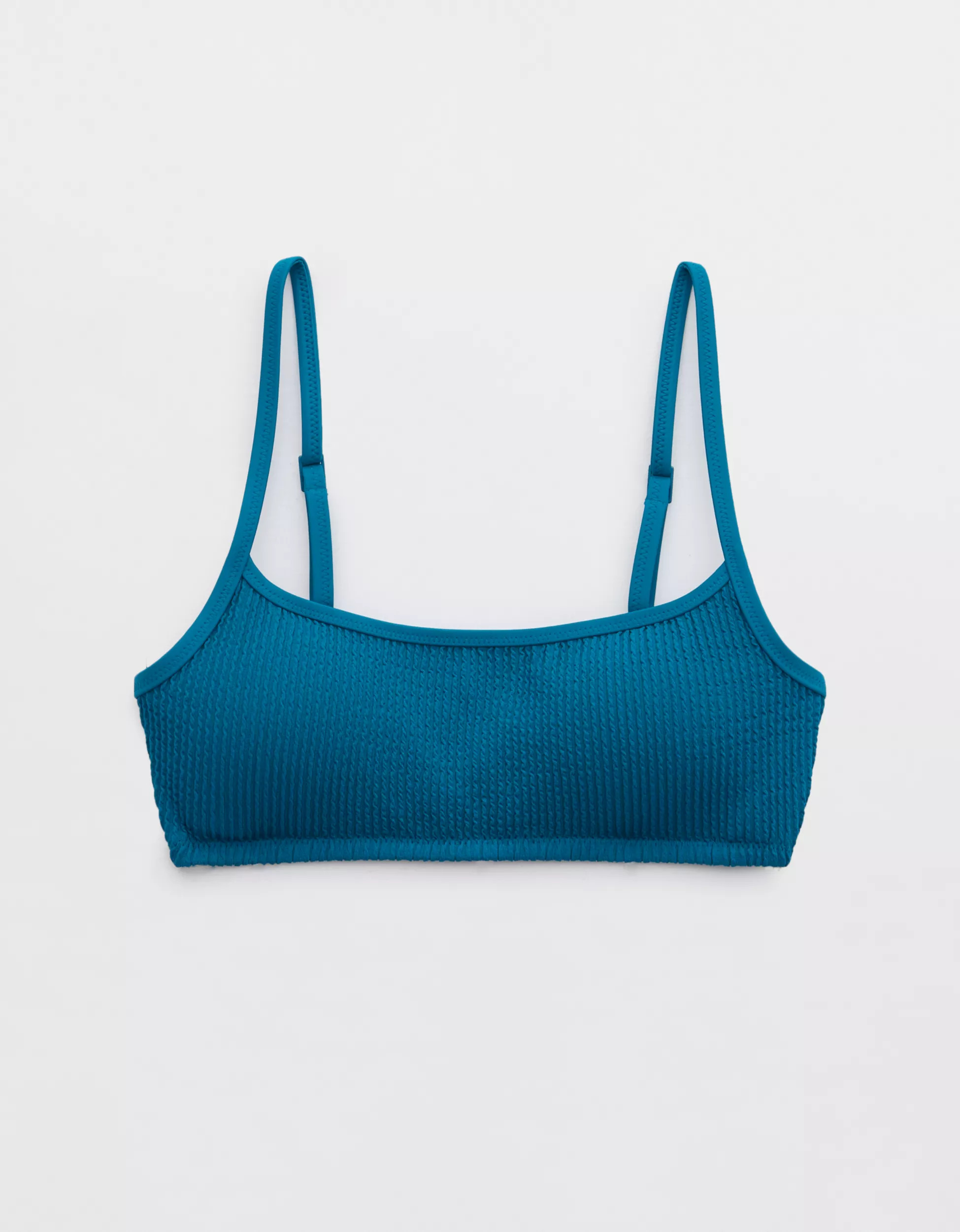 Aerie Crinkle Straight Scoop Bikini Top | Aerie