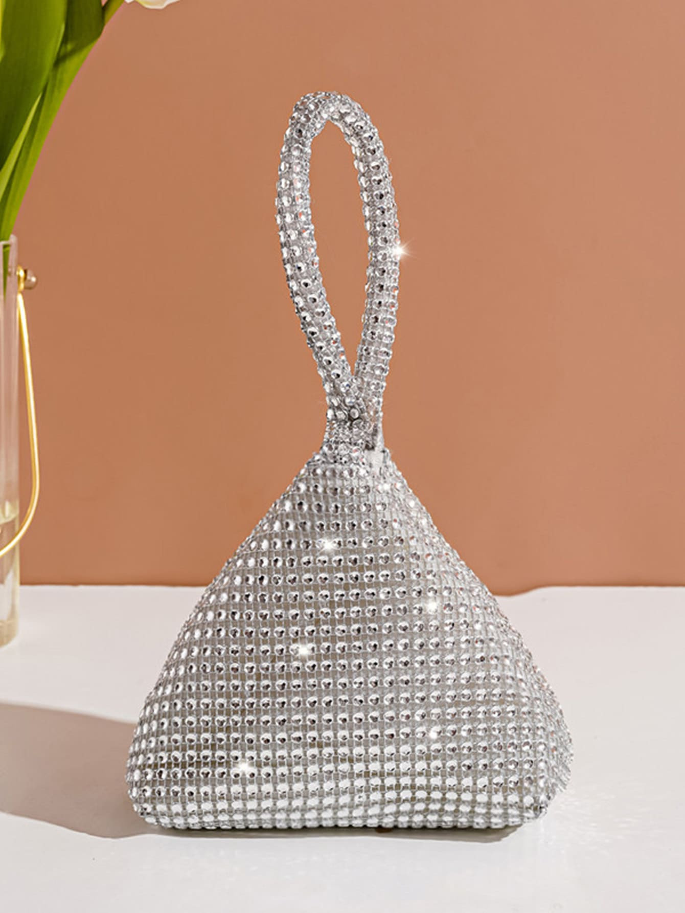 Glamorous Glitter Bling, Sequin, Luxury, Shiny Mini Rhinestone Decor Novelty Bag, Perfect Bride P... | SHEIN