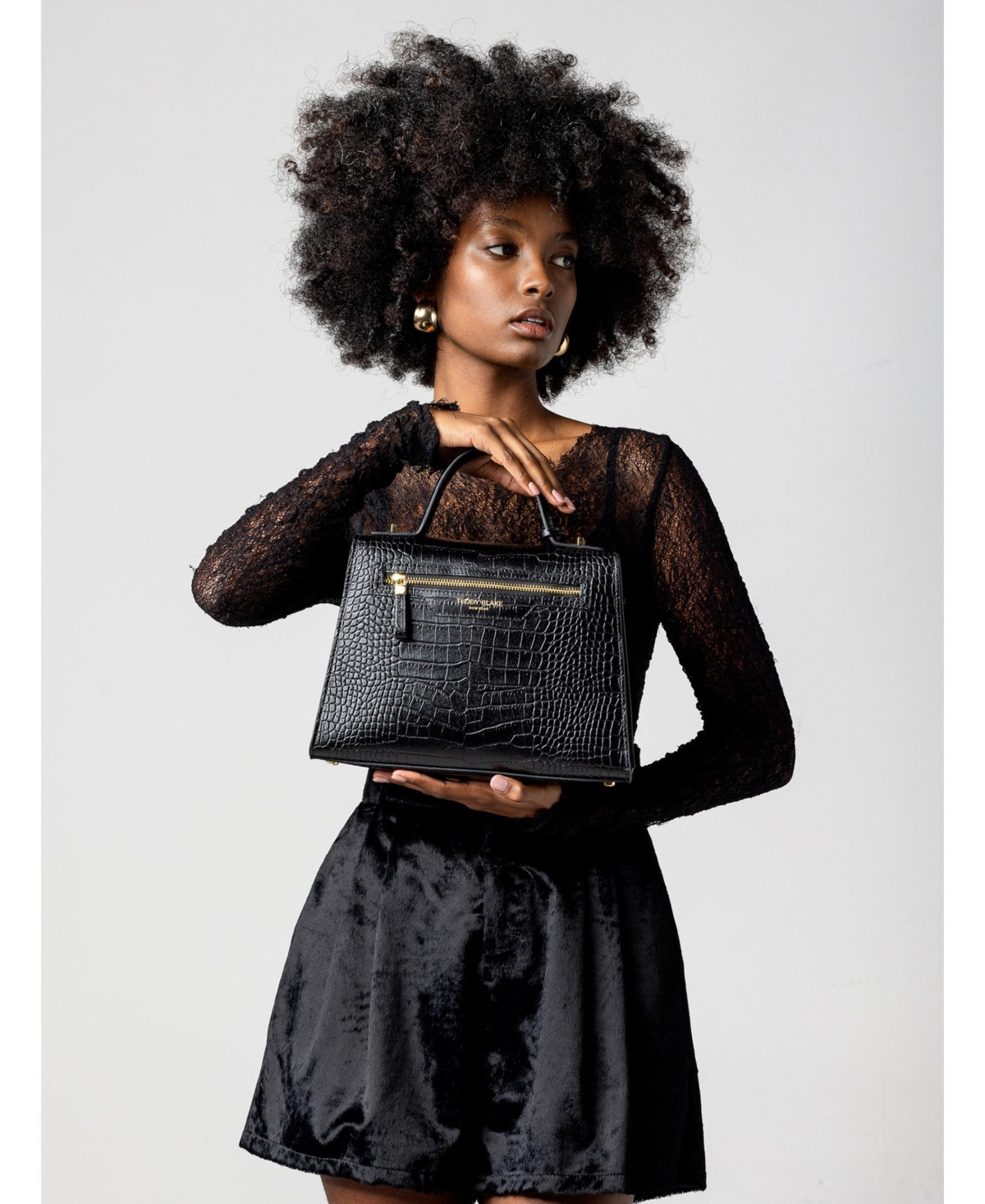 Ava Croco 11" - Black | Macy's
