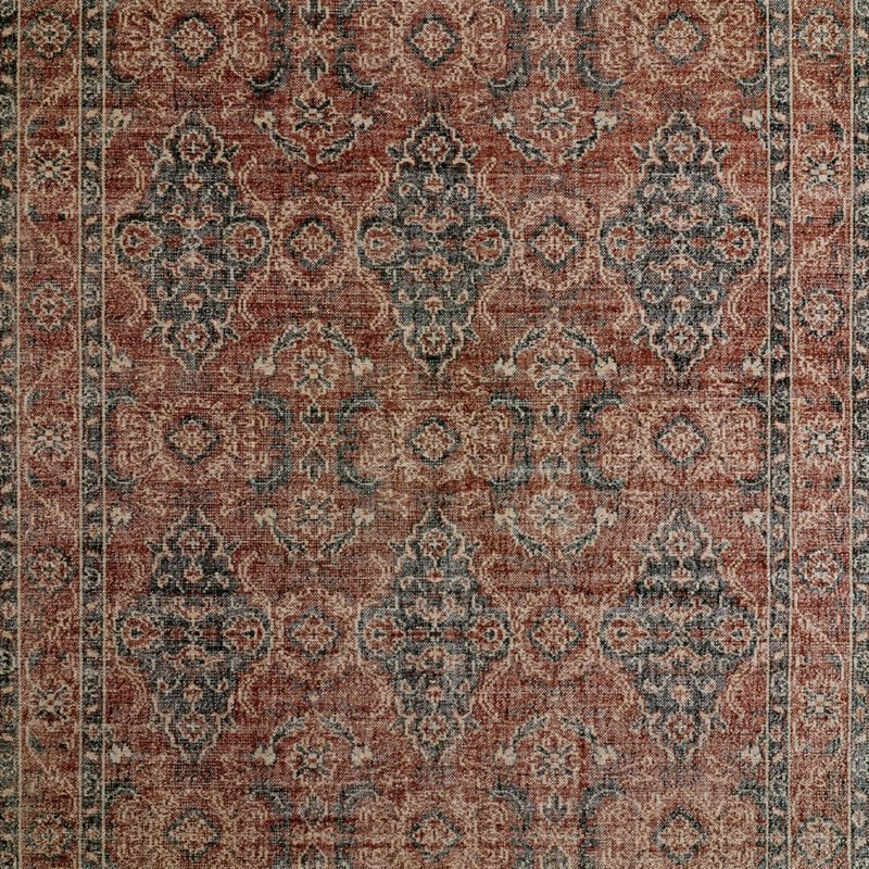 Amalfi Wool Traditional Rust Red Area Rug 6'x9' | Crate & Barrel | Crate & Barrel