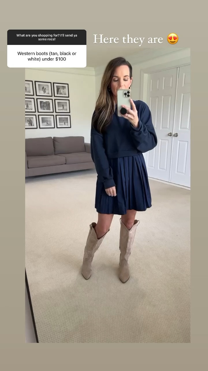 Western boots $45 
Fit tts
Also comes in wide calf.
Also comes in black

#LTKshoecrush