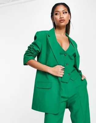 ASOS DESIGN Mix & Match slim boy suit blazer in green | ASOS (Global)
