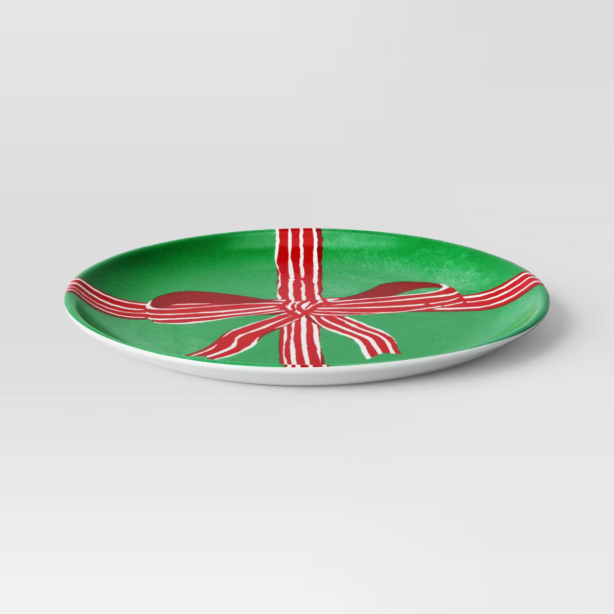 7" Melamine Bow Salad Plate Green - Threshold™ | Target