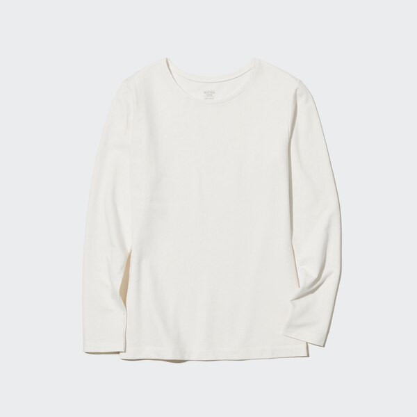 HEATTECH Cotton Crew Neck Long-Sleeve T-Shirt (Extra Warm) | UNIQLO (US)