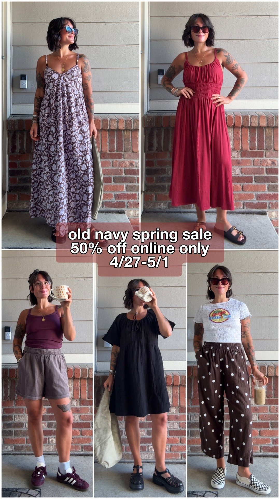 spring sale at oldnavy ! 50% off, 4/27-5/1, online only! #oldnavy #oldnavypartner #oldnavyfinds #oldnavystyle

#LTKSeasonal #LTKootd #LTKSaleAlert