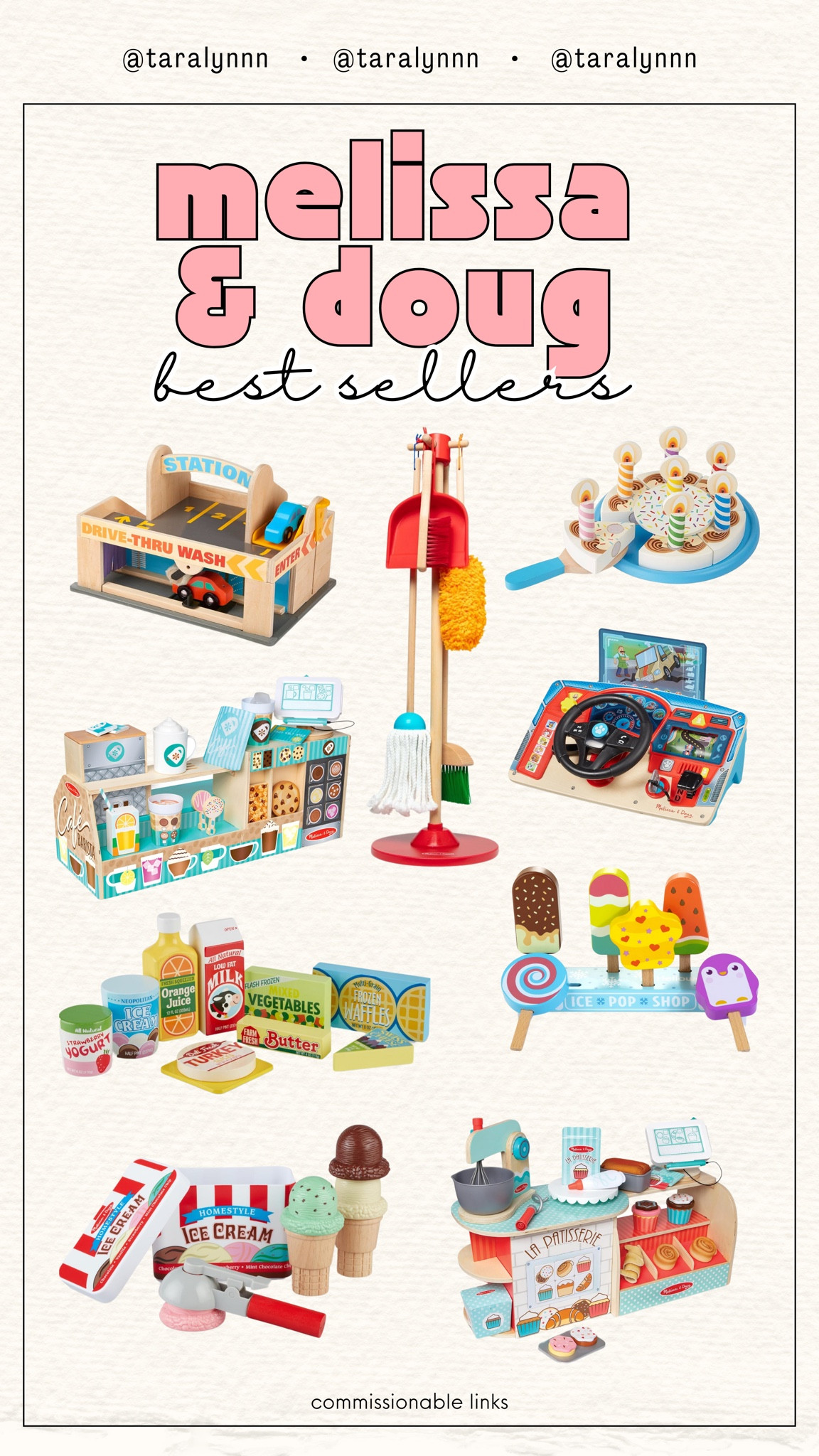 Melissa and Doug Best Selling Toys! My kids love this brand and it holds up so well and keeps them entertained for hours! 

#toys #toy #gift #giftguide #toddler #birthday #christmas #present #kids #family #bestseller

#LTKKids #LTKFamily #LTKFindsUnder50