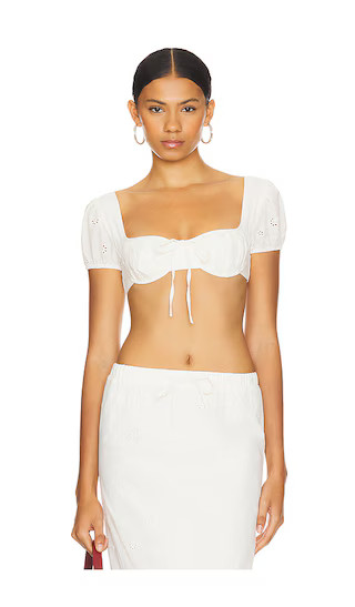 Petra Crop Top in White | Revolve Clothing (Global)