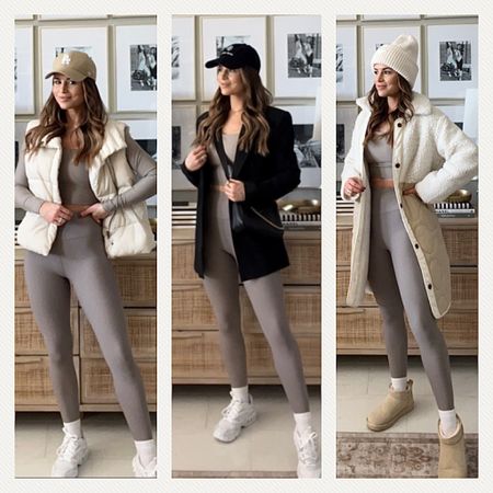 One set styled 3 ways! 60% off with code AFWHITNEY !! 
Small in top, XS leggings and small in coats! 


Abercrombie, Abercrombie Ypb, Abercrombie activewear Activewear, matching set, matching activewear set, spring outfit, spring style, travel outfit, black blazer, blazer outfit, vest, puffer vest, neutral activewear, beanie, winter athleisure, winter activewear, athleisure, sports bra, leggings, spring activewear, casual outfit, casual outfits, active set, workout clothes, gym outfit, athleisure outfit, daytime casual, casual style


#LTKfit #LTKunder100 #LTKsalealert