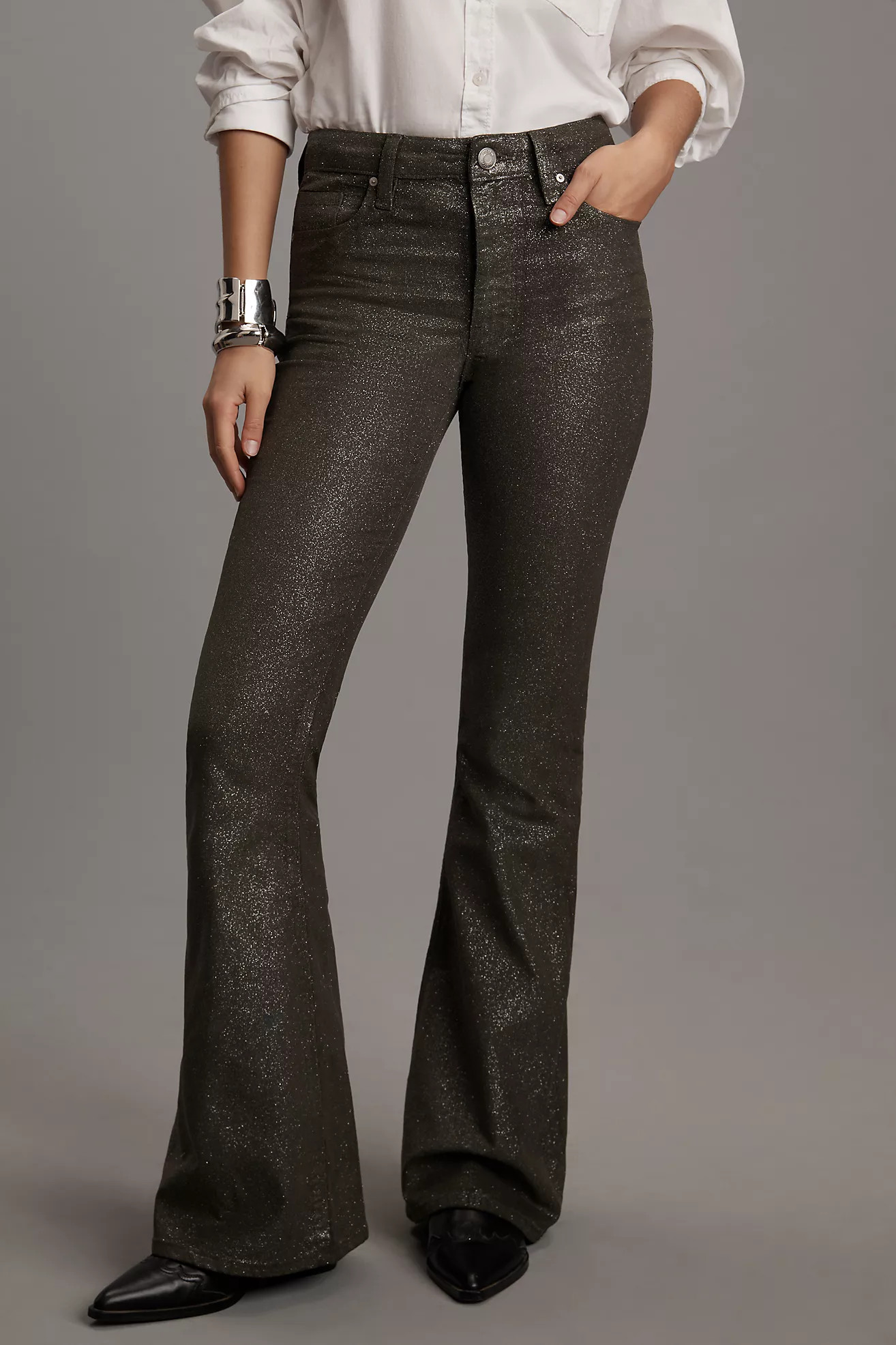 Hudson Holly High-Rise Flare Jeans | Anthropologie (US)