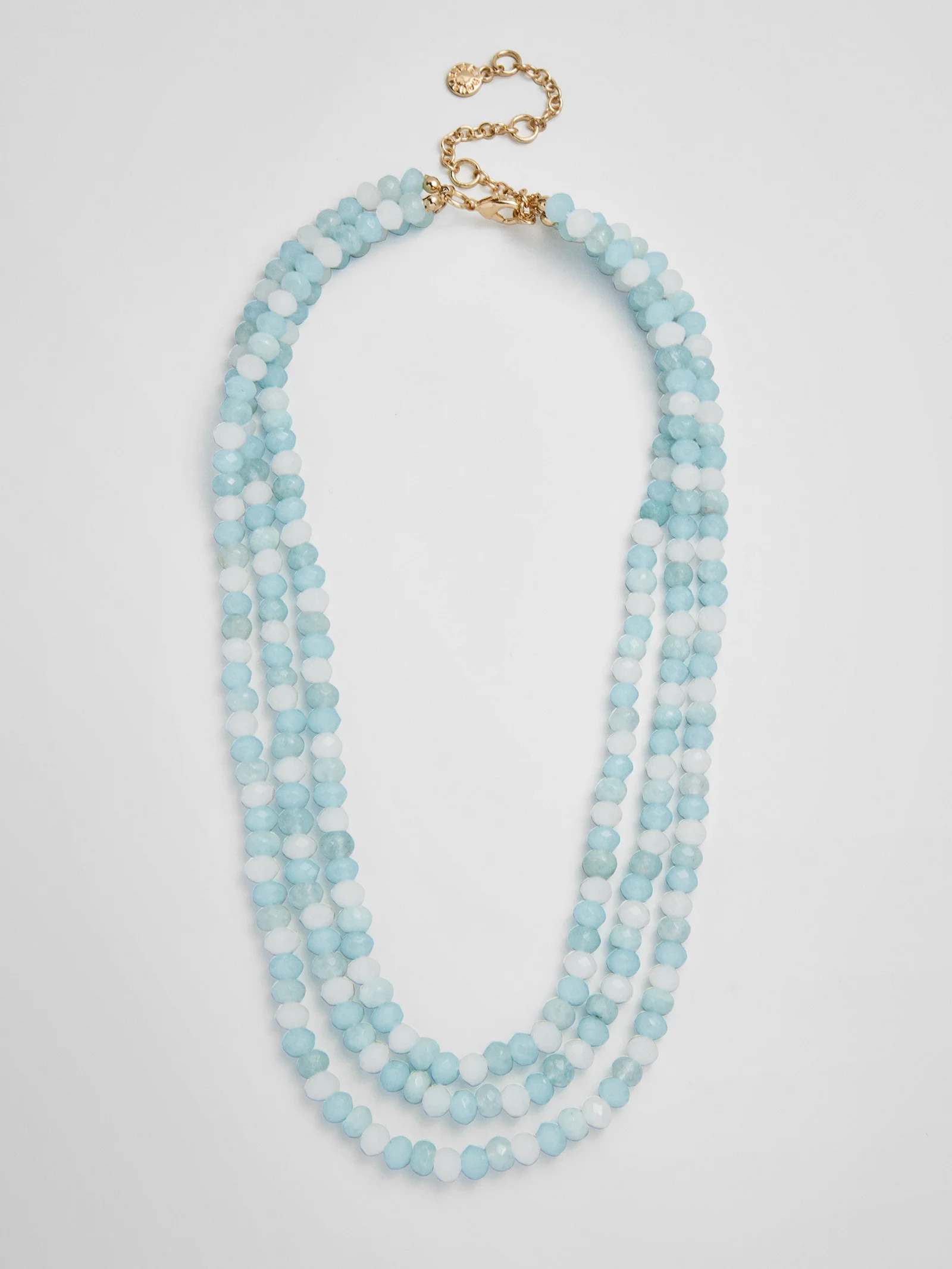 Lena Semi-Precious Layered Necklace - Turquoise | BaubleBar