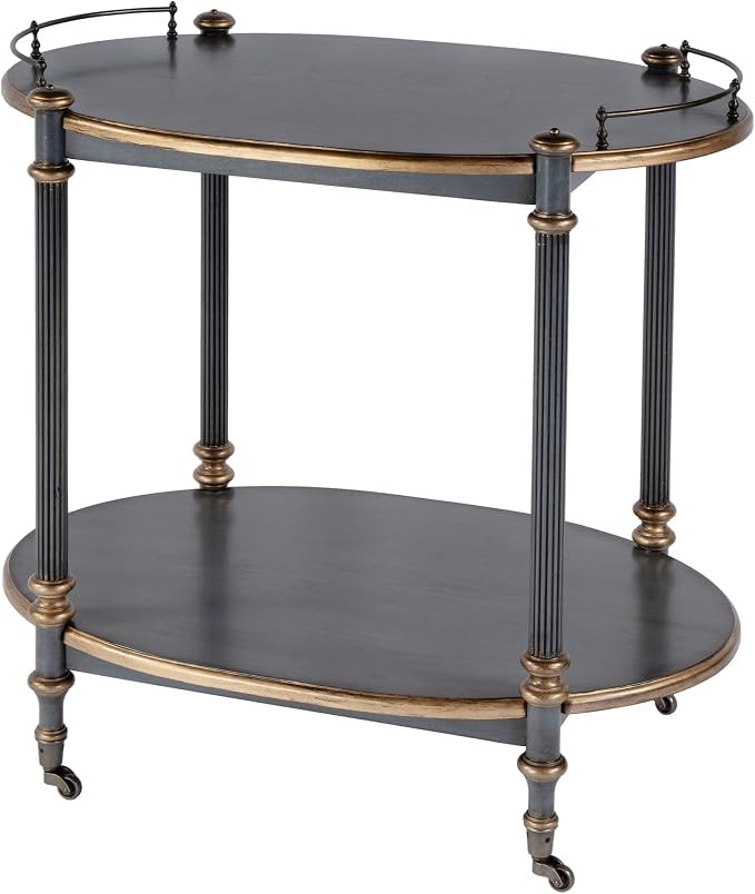 Beaumont Lane Serving Cart in Olive Ash Burl | Amazon (US)