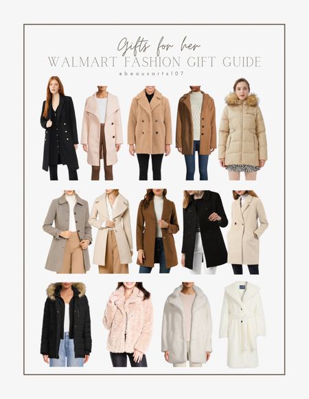 Shop my Walmart fashion gift guide favorite coats and outer wear for her under $80! 


#LTKsalealert #LTKGiftGuide #LTKunder100