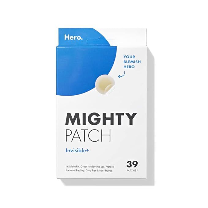 Mighty Patch Invisible+ from Hero Cosmetics - Daytime Hydrocolloid Acne Pimple Patches for Coveri... | Amazon (US)