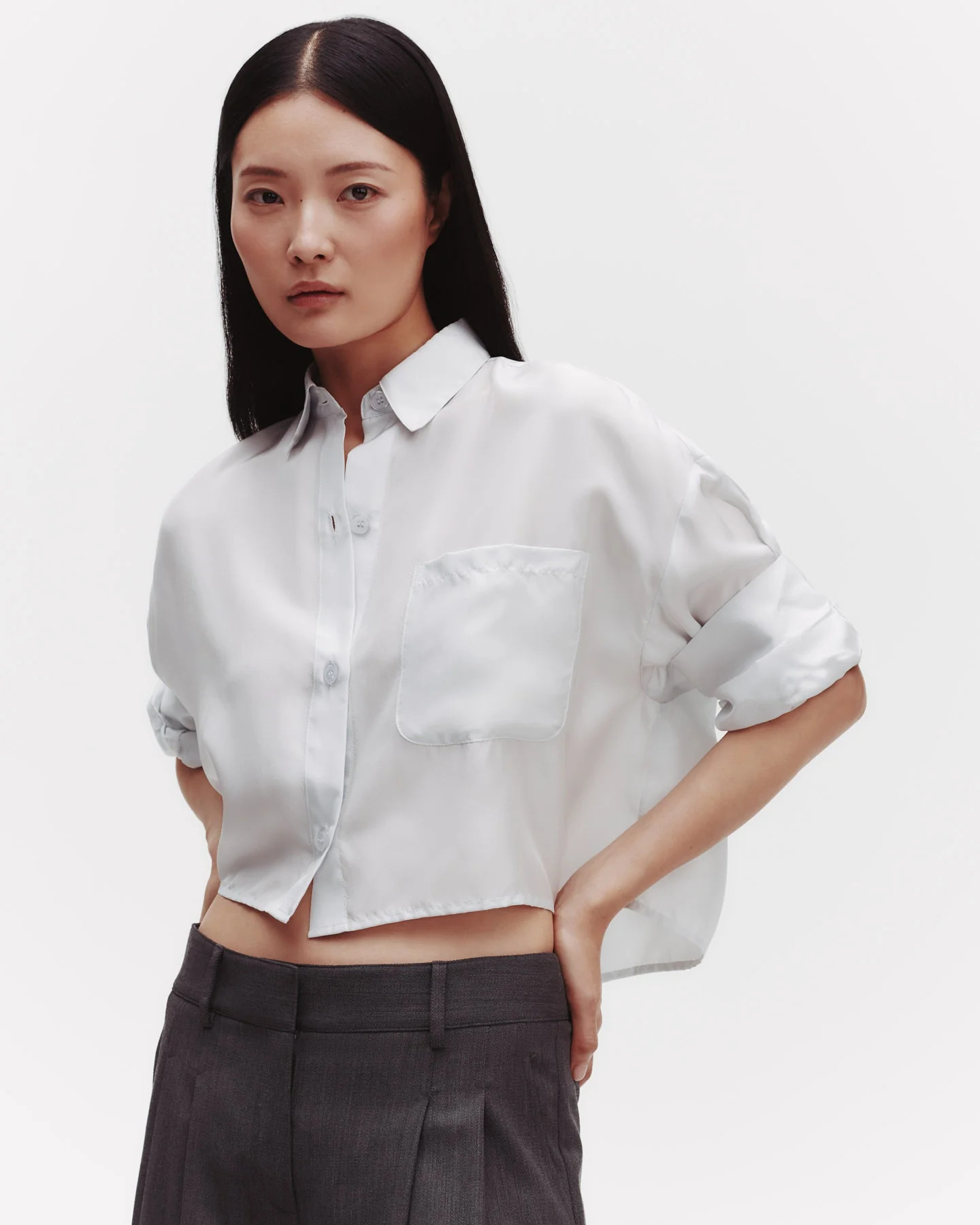 Next Ex Shirt in Washed Silk Habotai | TWP