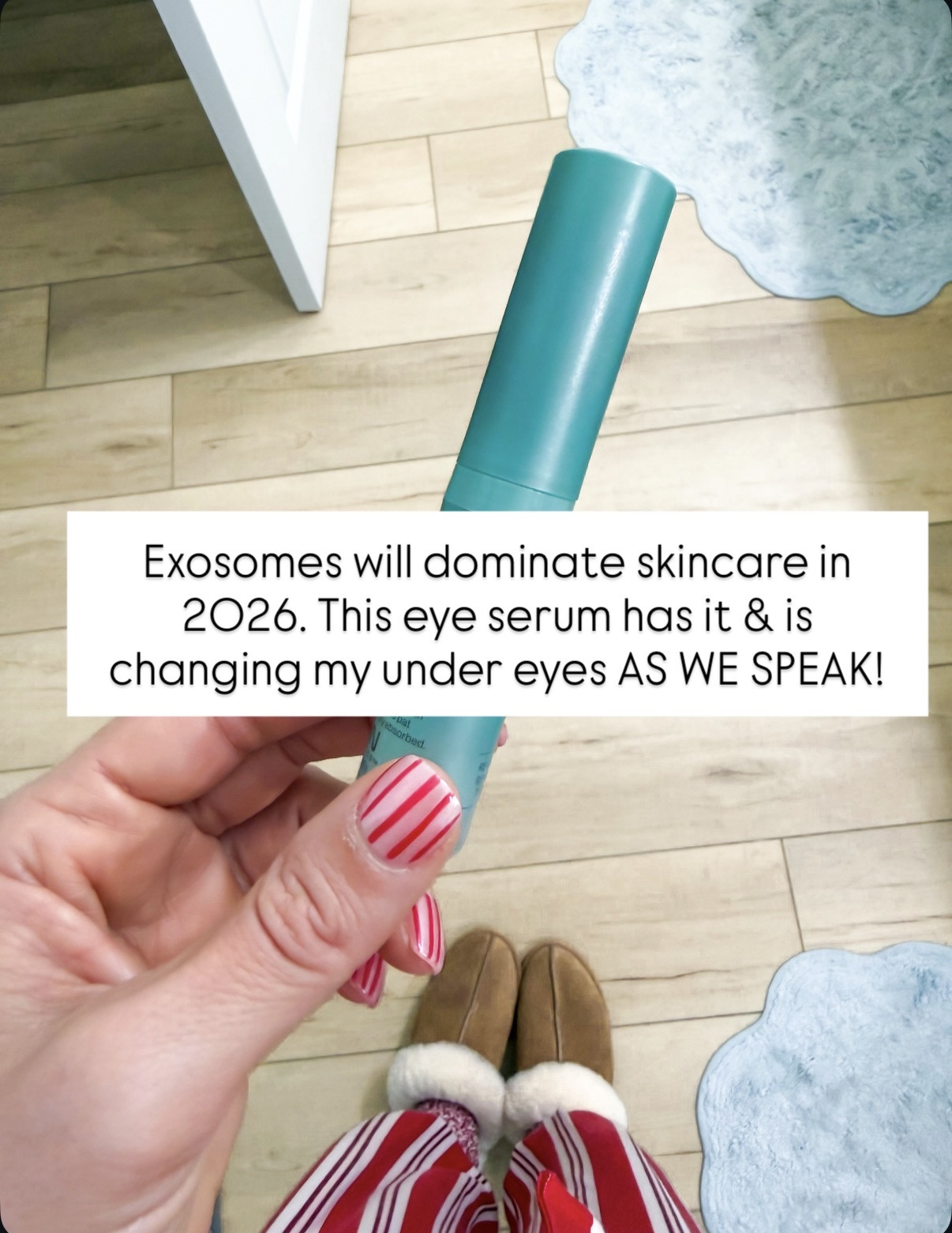 Played eye serum with a high concentration of exosomes for eyes! Helps reduce visible signs of aging including dark circles, wrinkles, fine lines and crepey skin. This is a treatment. I apply it and let it dry for a few minutes. I follow up with eye cream underneath.

#LTKmorningroutine #LTKselfcare #LTKBeauty