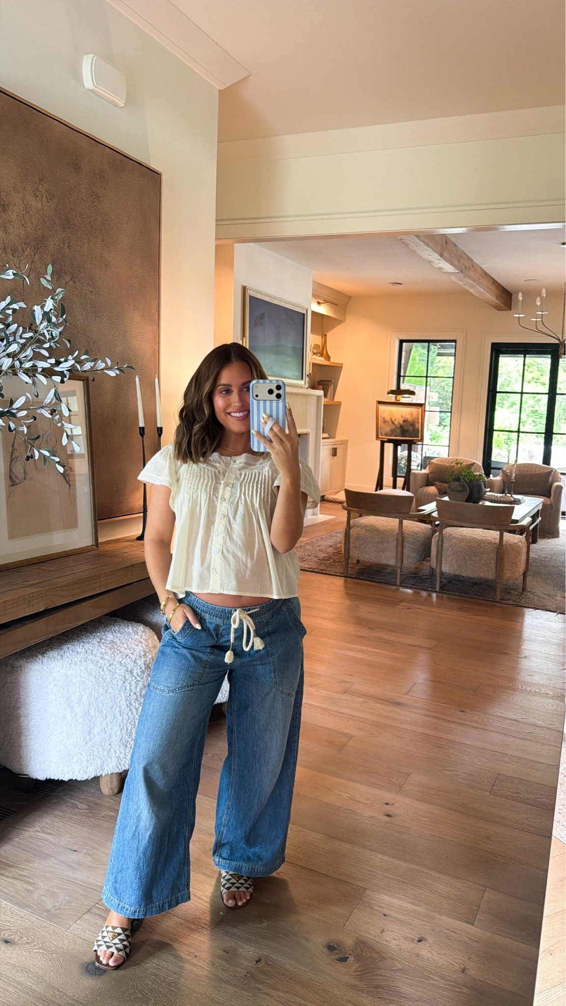 Today’s look for an ultrasound appt! My top is from Amazon and these pull on denim jeans are from Free People- so comfy & have been wearing throughout my entire pregnancy! 🙌🏼 *Currently 32 weeks pregnant here

#LTKBump #LTKPetite #LTKootd