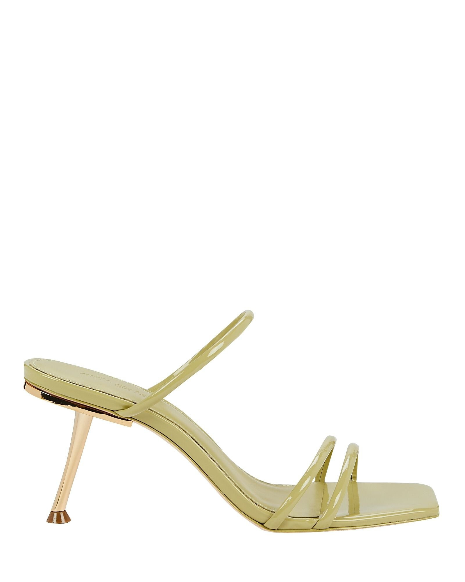 Lydia Patent-Leather Slide Sandals | INTERMIX