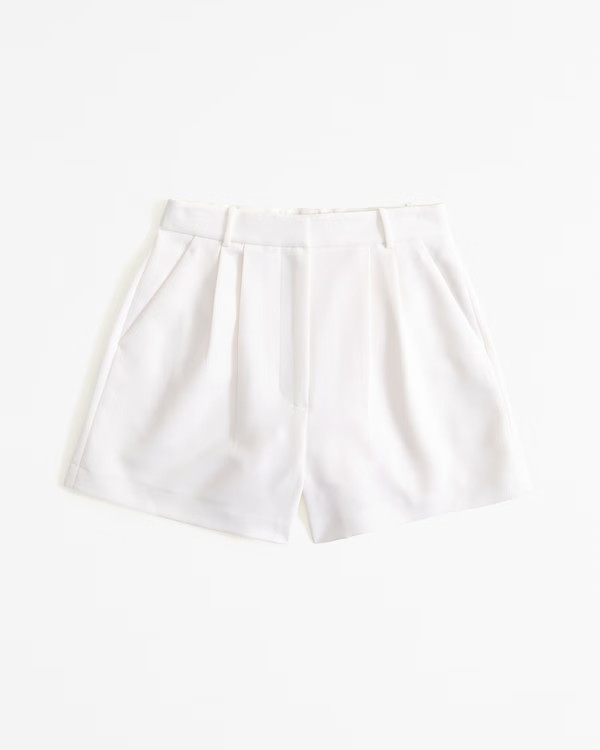 Women's Curve Love A&F Sloane Tailored Short | Women's Bottoms | Abercrombie.com | Abercrombie & Fitch (US)
