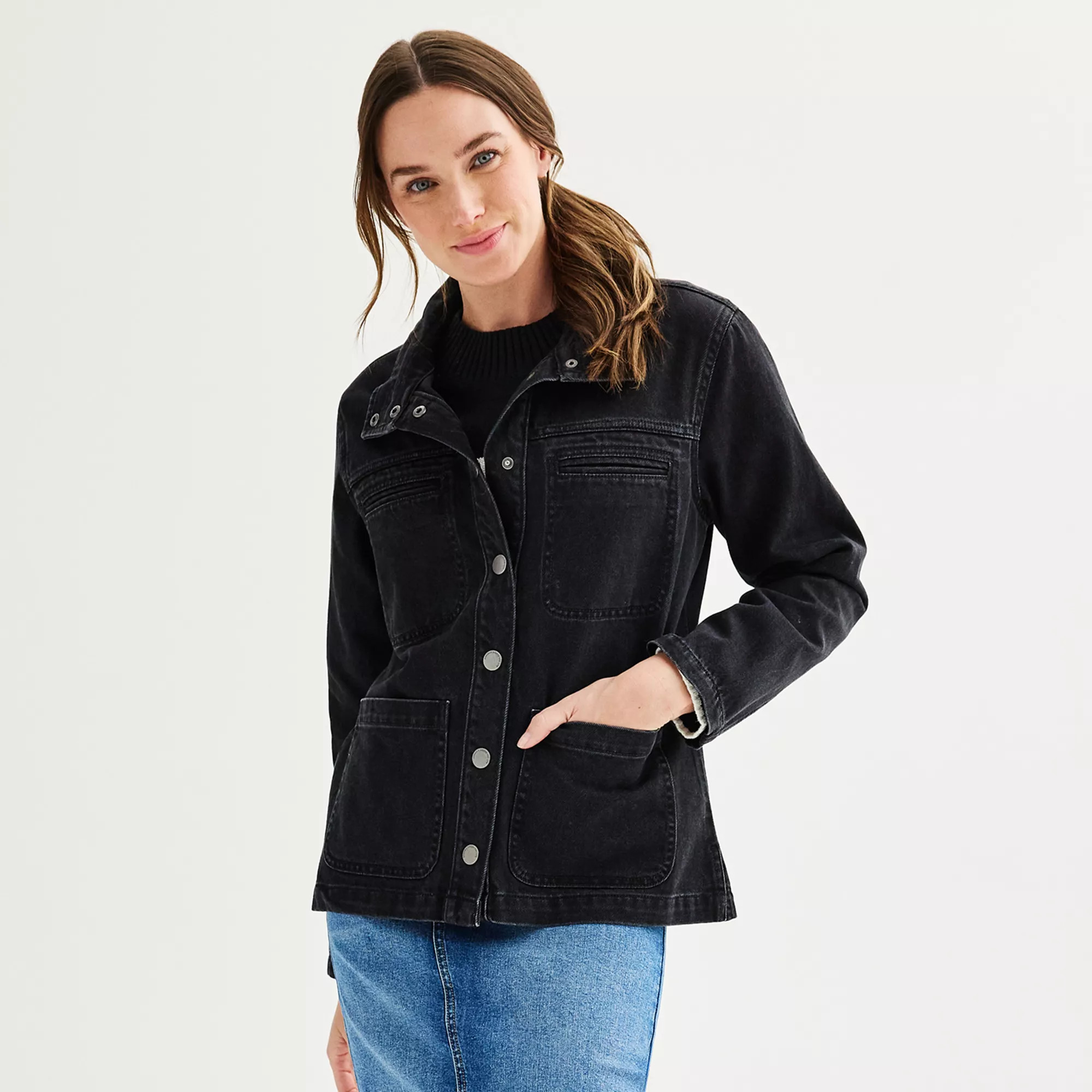 Women's Sonoma Goods For Life® Denim Barn Jacket | Kohl's