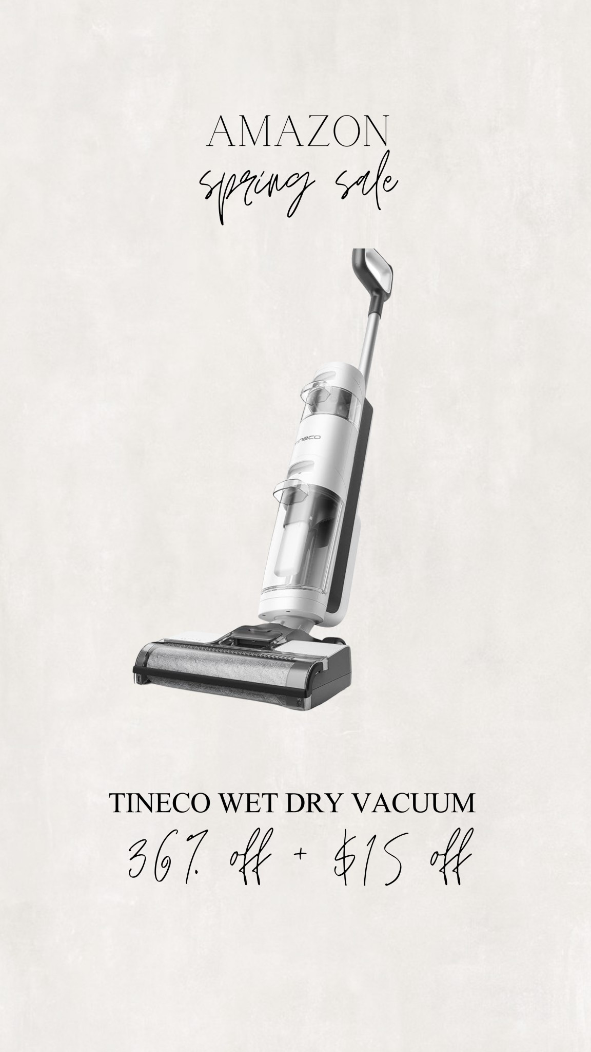 36% off plus a coupon for an additional $15 off! Amazon spring sale, Tineco wet dry vacuum 

#LTKSaleAlert