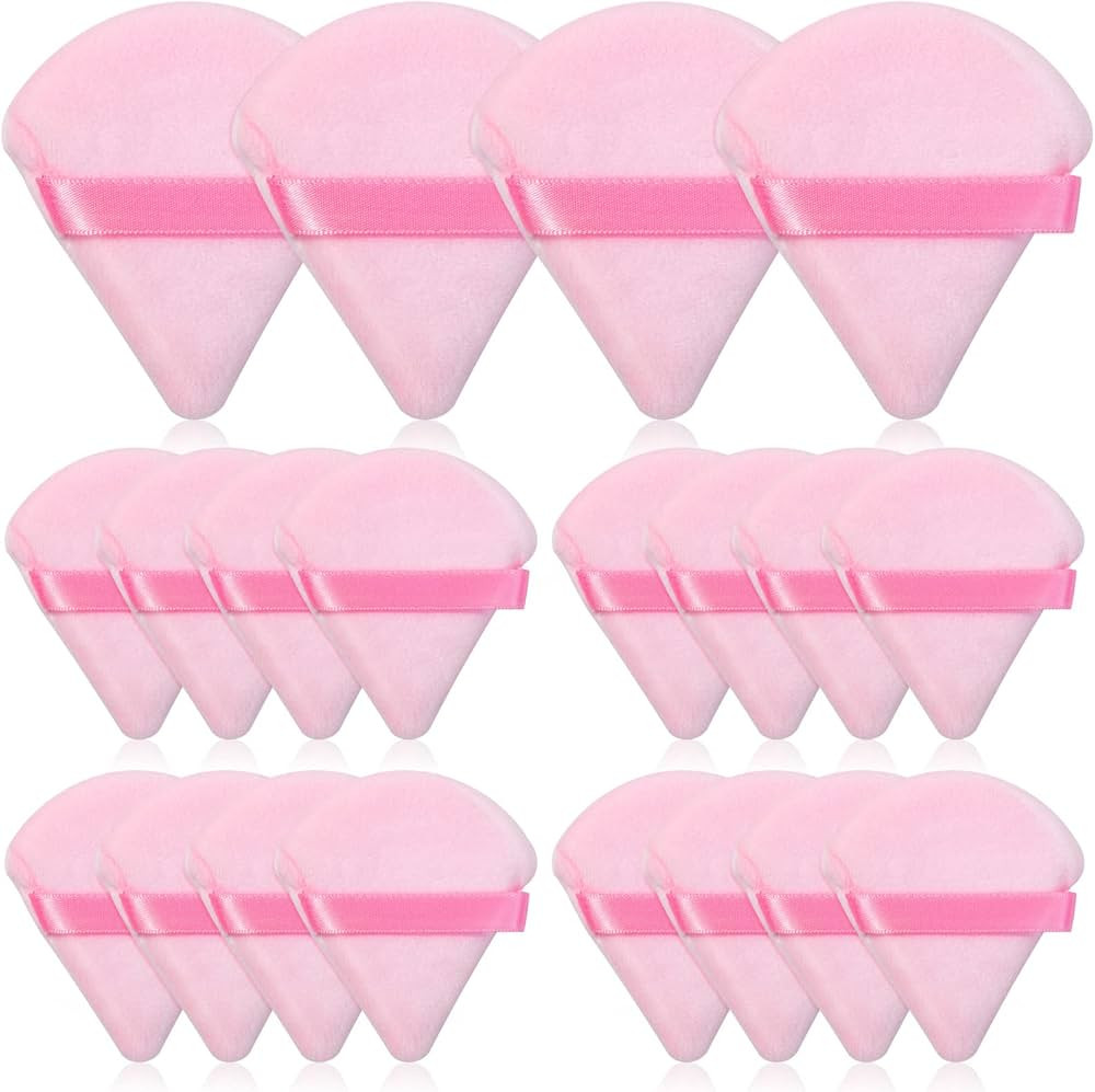 Thrilez 20pcs Triangle Powder Puff, Loose Powder Puffs Makeup Puff for Face Powder, Setting Powde... | Amazon (US)